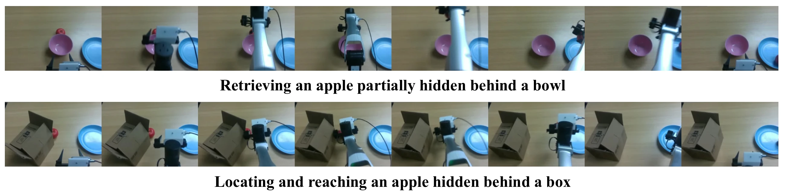 Robot examples using camera-guided active perception to inspect task-relevant objects